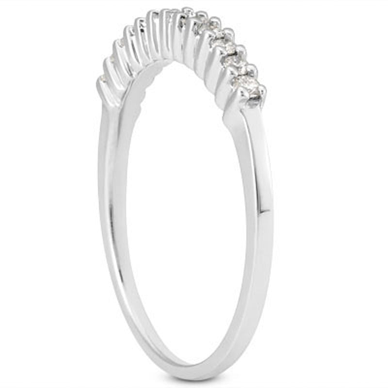 Bids.com 14k White Gold Raised Shared Prong Diamond Wedding Ring Band Rings White Smoke 4 / White Gold,4.5 / White Gold,5 / White Gold,5.5 / White Gold,6 / White Gold,6.5 / White Gold,7 / White Gold,7.5 / White Gold,8 / White Gold,8.5 / White Gold,9 / White Gold