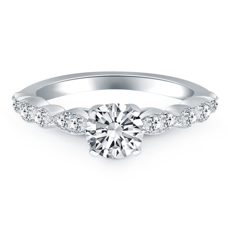 Bids.com 14k White Gold Fancy Shaped Diamond Engagement Ring Rings White Smoke 4 / White Gold,4.5 / White Gold,5 / White Gold,5.5 / White Gold,6 / White Gold,6.5 / White Gold,7 / White Gold,7.5 / White Gold,8 / White Gold,8.5 / White Gold,9 / White Gold
