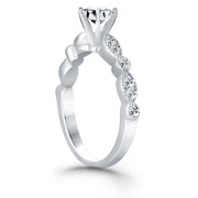 Bids.com 14k White Gold Fancy Shaped Diamond Engagement Ring Rings White Smoke 4 / White Gold,4.5 / White Gold,5 / White Gold,5.5 / White Gold,6 / White Gold,6.5 / White Gold,7 / White Gold,7.5 / White Gold,8 / White Gold,8.5 / White Gold,9 / White Gold