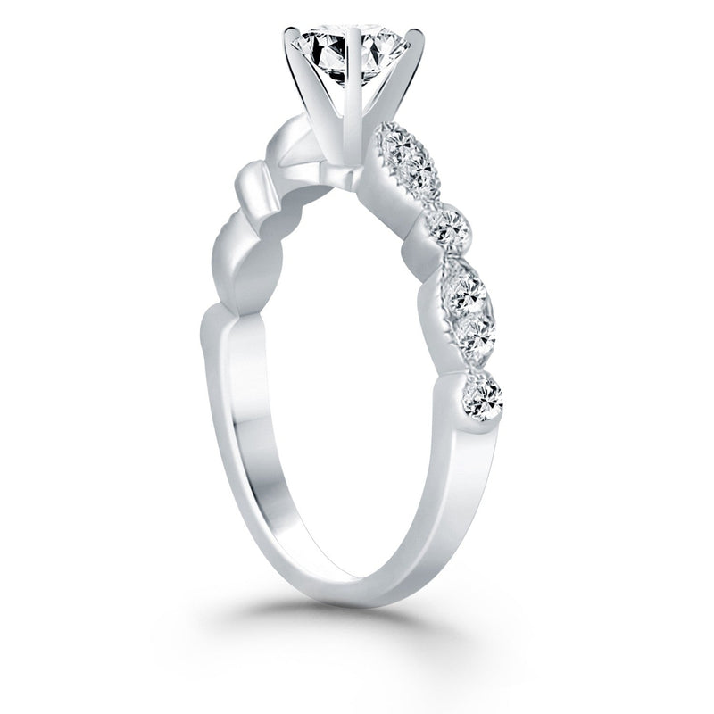 Bids.com 14k White Gold Fancy Shaped Diamond Engagement Ring Rings White Smoke 4 / White Gold,4.5 / White Gold,5 / White Gold,5.5 / White Gold,6 / White Gold,6.5 / White Gold,7 / White Gold,7.5 / White Gold,8 / White Gold,8.5 / White Gold,9 / White Gold