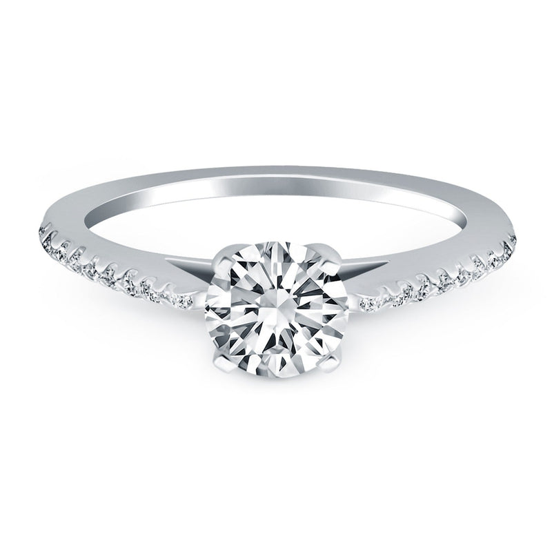 Bids.com 14k White Gold Micro Prong Diamond Cathedral Engagement Ring Rings White Smoke 4 / White Gold,4.5 / White Gold,5 / White Gold,5.5 / White Gold,6 / White Gold,6.5 / White Gold,7 / White Gold,7.5 / White Gold,8 / White Gold,8.5 / White Gold,9 / White Gold