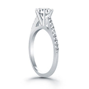 Bids.com 14k White Gold Micro Prong Diamond Cathedral Engagement Ring Rings White Smoke 4 / White Gold,4.5 / White Gold,5 / White Gold,5.5 / White Gold,6 / White Gold,6.5 / White Gold,7 / White Gold,7.5 / White Gold,8 / White Gold,8.5 / White Gold,9 / White Gold