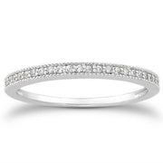 Bids.com 14k White Gold Diamond Micro Pave Diamond Milgrain Wedding Ring Band Rings White Smoke 4 / White Gold,4.5 / White Gold,5 / White Gold,5.5 / White Gold,6 / White Gold,6.5 / White Gold,7 / White Gold,7.5 / White Gold,8 / White Gold,8.5 / White Gold,9 / White Gold