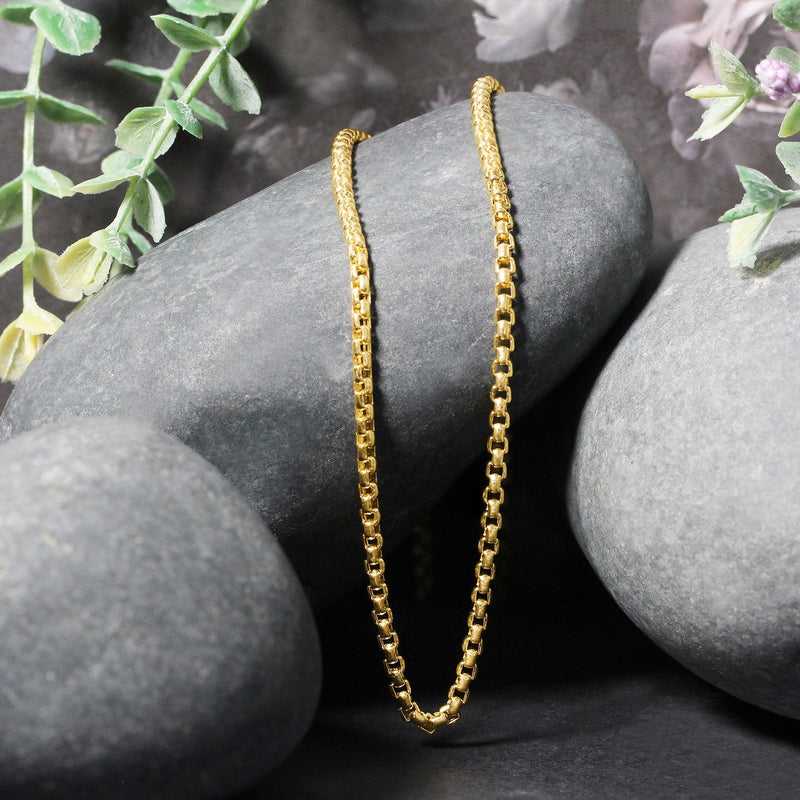Bids.com 2.4mm 14k Yellow Gold Round Box Chain Necklaces Black 16 / Yellow Gold,18 / Yellow Gold,20 / Yellow Gold,24 / Yellow Gold,22 / Yellow Gold