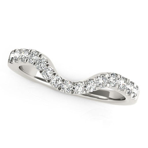 Bids.com 14k White Gold Curved Style Wedding Ring with Diamonds (1/3 cttw) Rings White Smoke 3 / White Gold,3.5 / White Gold,4 / White Gold,4.5 / White Gold,5 / White Gold,5.5 / White Gold,6 / White Gold,6.5 / White Gold,7 / White Gold,7.5 / White Gold,8 / White Gold,8.5 / White Gold,9 / White Gold