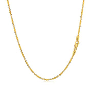 Bids.com 14k White and Yellow Gold Two Tone Sparkle Chain 1.5mm Necklaces White Smoke 16 / Two-Tone Gold,18 / Two-Tone Gold,20 / Two-Tone Gold,One / Two-Tone Gold
