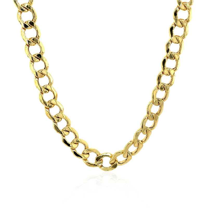Bids.com 6.2mm 14k Yellow Gold Curb Chain Necklaces White Smoke 18 / Yellow Gold,20 / Yellow Gold,22 / Yellow Gold,24 / Yellow Gold
