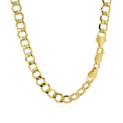 Bids.com 6.2mm 14k Yellow Gold Curb Chain Necklaces White Smoke 18 / Yellow Gold,20 / Yellow Gold,22 / Yellow Gold,24 / Yellow Gold