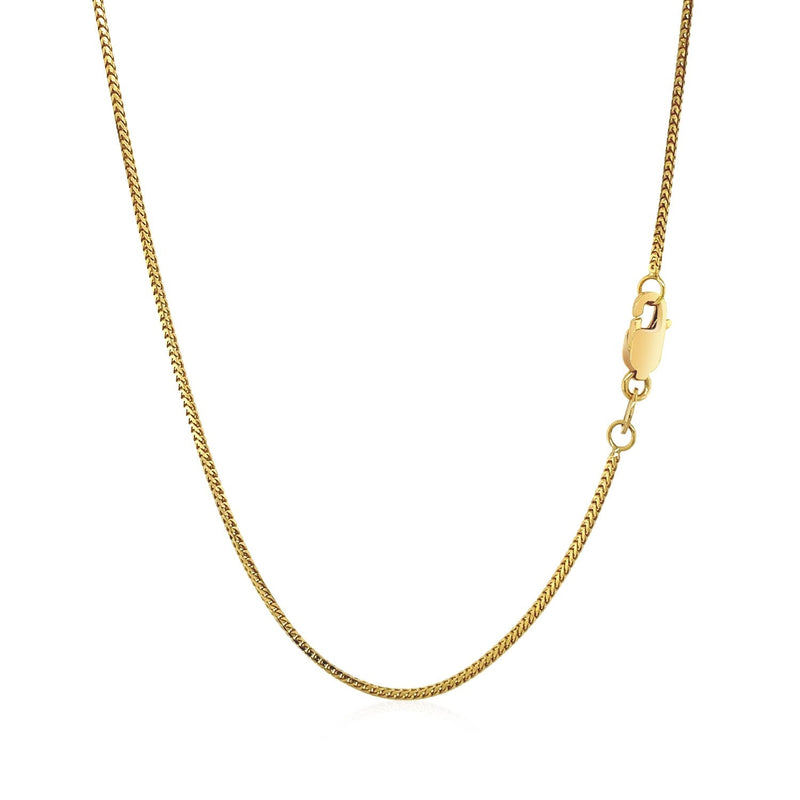 Bids.com 14k Yellow Gold Franco Chain 0.9mm Necklaces White Smoke 16 / Yellow Gold,18 / Yellow Gold,20 / Yellow Gold,One / Yellow Gold