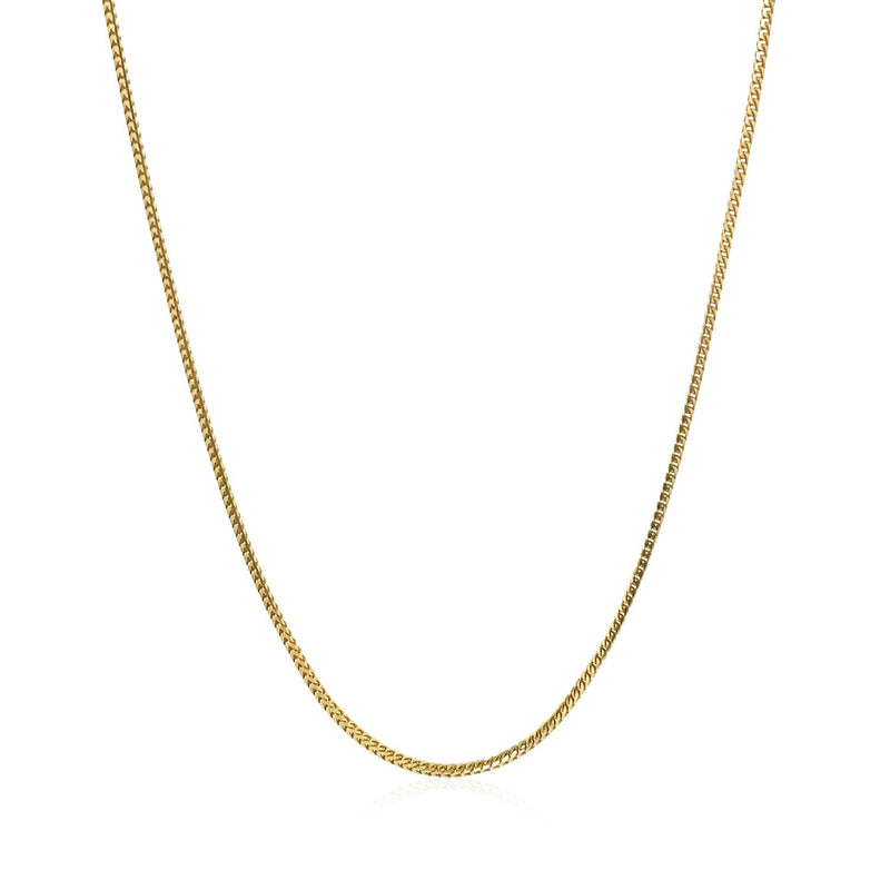 Bids.com 14k Yellow Gold Franco Chain 0.9mm Necklaces White Smoke 16 / Yellow Gold,18 / Yellow Gold,20 / Yellow Gold,One / Yellow Gold