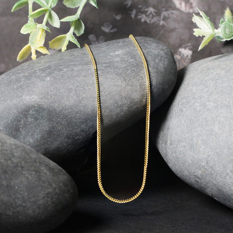 Bids.com 14k Yellow Gold Franco Chain 0.9mm Necklaces Black 16 / Yellow Gold,18 / Yellow Gold,20 / Yellow Gold,One / Yellow Gold