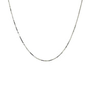 Bids.com 18k White Gold Box Chain 0.6mm Necklaces White Smoke 16 / White Gold,18 / White Gold,20 / White Gold,One / White Gold