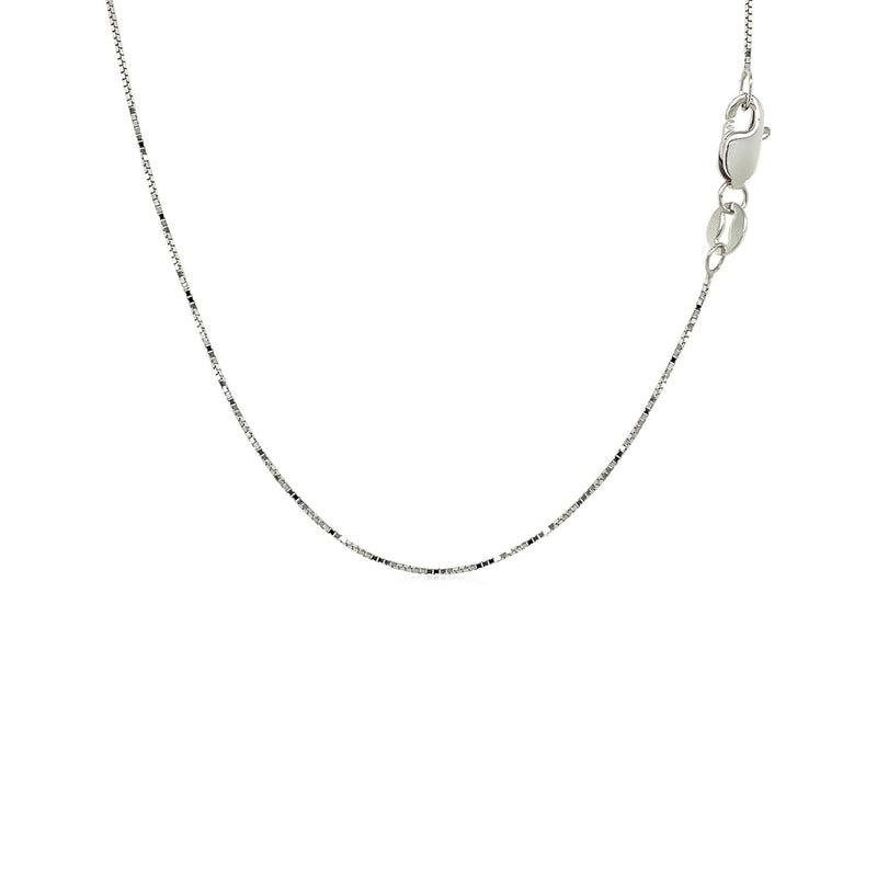 Bids.com 18k White Gold Box Chain 0.6mm Necklaces White Smoke 16 / White Gold,18 / White Gold,20 / White Gold,One / White Gold