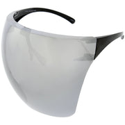 zeroUV Protective Face Shield Full Cover Visor Glasses/Sunglasses (Anti-Fog) D188 Sunglasses White Smoke Black / Fire,Black / Rainbow,Black / Silver Mirror,Black / Pink Mirror,Clear / Clear,Clear / Iridescent,Light Tan,Smoke,Blue,Yellow,Pink,Red,Purple