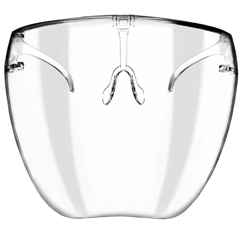 zeroUV Ombre Protective Face Shield Full Cover Visor Glasses/Sunglasses (Anti-Fog) D188 Sunglasses White Smoke Clear / Clear