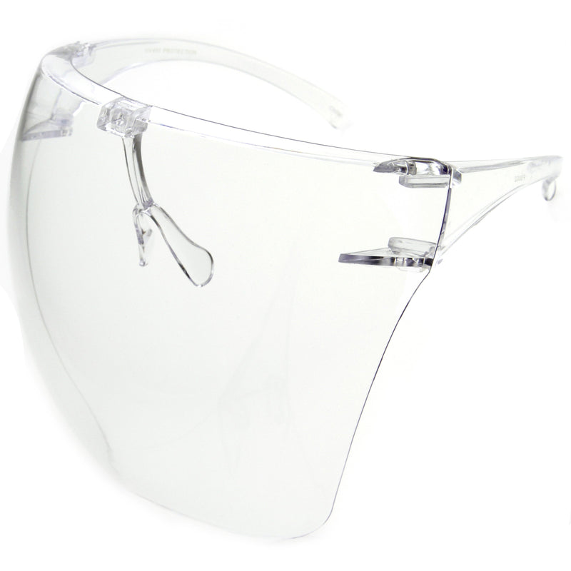zeroUV Ombre Protective Face Shield Full Cover Visor Glasses/Sunglasses (Anti-Fog) D188 Sunglasses White Smoke Apricot Ombre,Smoke Ombre,Light Blue Ombre,Amber Ombre,Purple Ombre,Clear / Clear