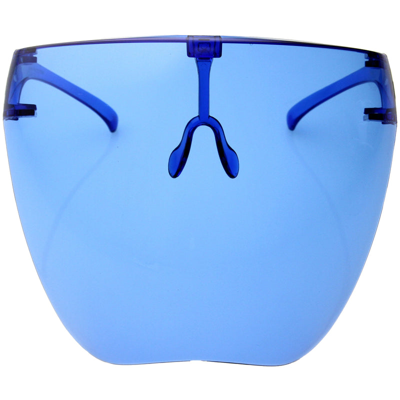 zeroUV Protective Face Shield Full Cover Visor Glasses/Sunglasses (Anti-Fog) D188 Sunglasses Light Sky Blue Blue