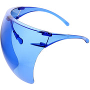 zeroUV Protective Face Shield Full Cover Visor Glasses/Sunglasses (Anti-Fog) D188 Sunglasses White Smoke Black / Fire,Black / Rainbow,Black / Silver Mirror,Black / Pink Mirror,Clear / Clear,Clear / Iridescent,Light Tan,Smoke,Blue,Yellow,Pink,Red,Purple