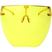 zeroUV Protective Face Shield Full Cover Visor Glasses/Sunglasses (Anti-Fog) D188 Sunglasses Light Goldenrod Yellow