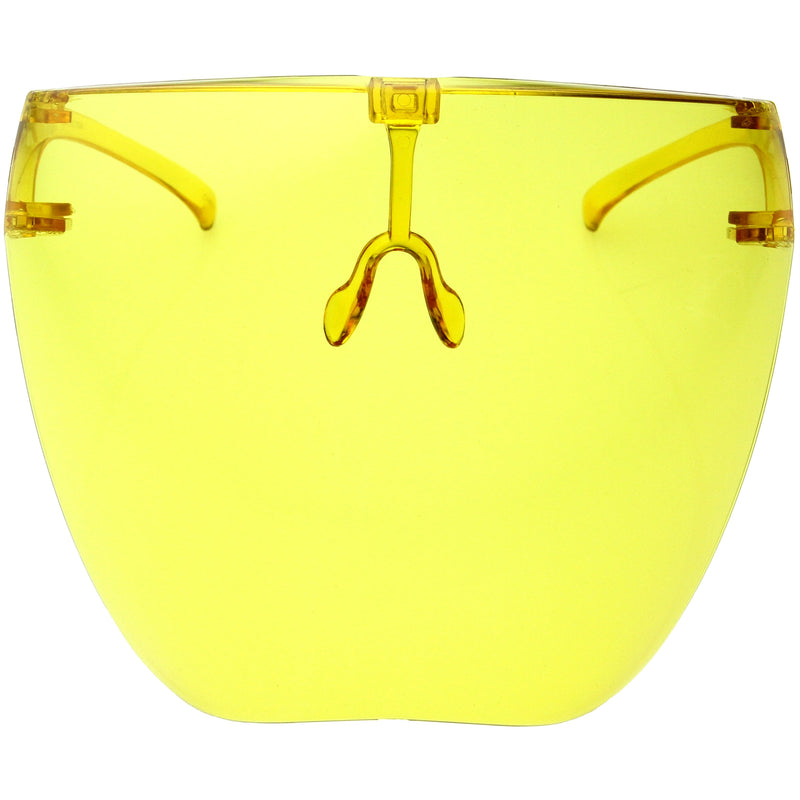 zeroUV Protective Face Shield Full Cover Visor Glasses/Sunglasses (Anti-Fog) D188 Sunglasses Light Goldenrod Yellow
