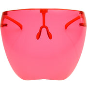 zeroUV Protective Face Shield Full Cover Visor Glasses/Sunglasses (Anti-Fog) D188 Sunglasses Light Coral Red