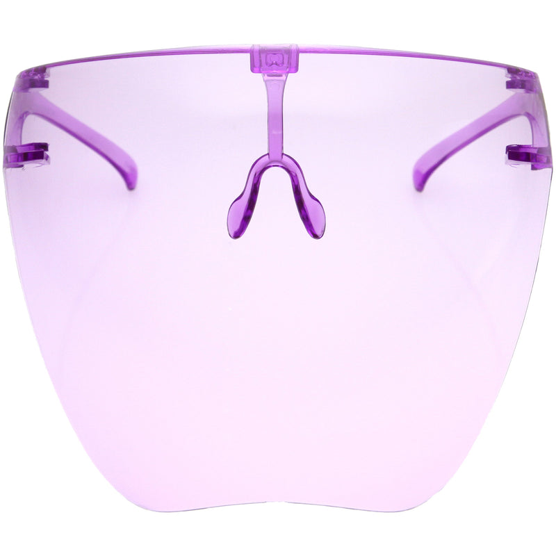 zeroUV Protective Face Shield Full Cover Visor Glasses/Sunglasses (Anti-Fog) D188 Sunglasses Lavender Blush Purple