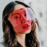 zeroUV Protective Face Shield Full Cover Visor Glasses/Sunglasses (Anti-Fog) D188 Sunglasses Gray Black / Fire,Black / Rainbow,Black / Silver Mirror,Black / Pink Mirror,Clear / Clear,Clear / Iridescent,Light Tan,Smoke,Blue,Yellow,Pink,Red,Purple
