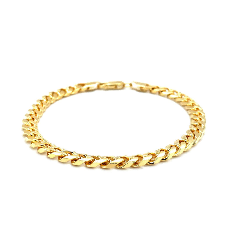 Bids.com 5.8mm 14k Yellow Gold Solid Miami Cuban Bracelet Bracelets White Smoke 8.5 / Yellow Gold