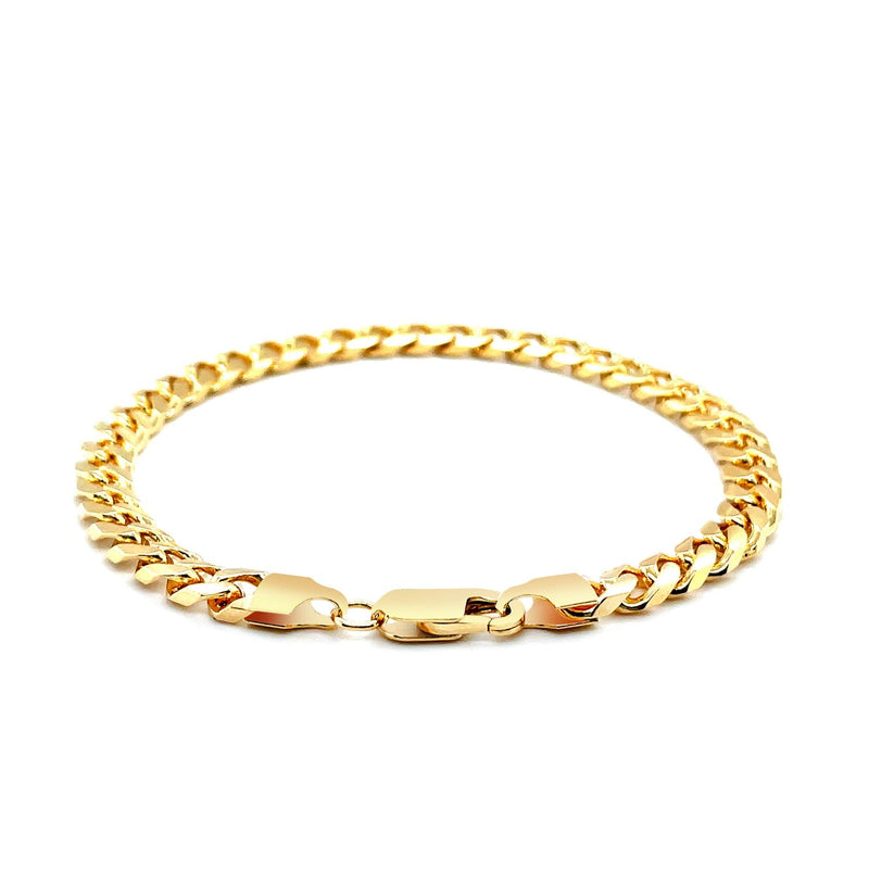 Bids.com 5.8mm 14k Yellow Gold Solid Miami Cuban Bracelet Bracelets White Smoke 8.5 / Yellow Gold