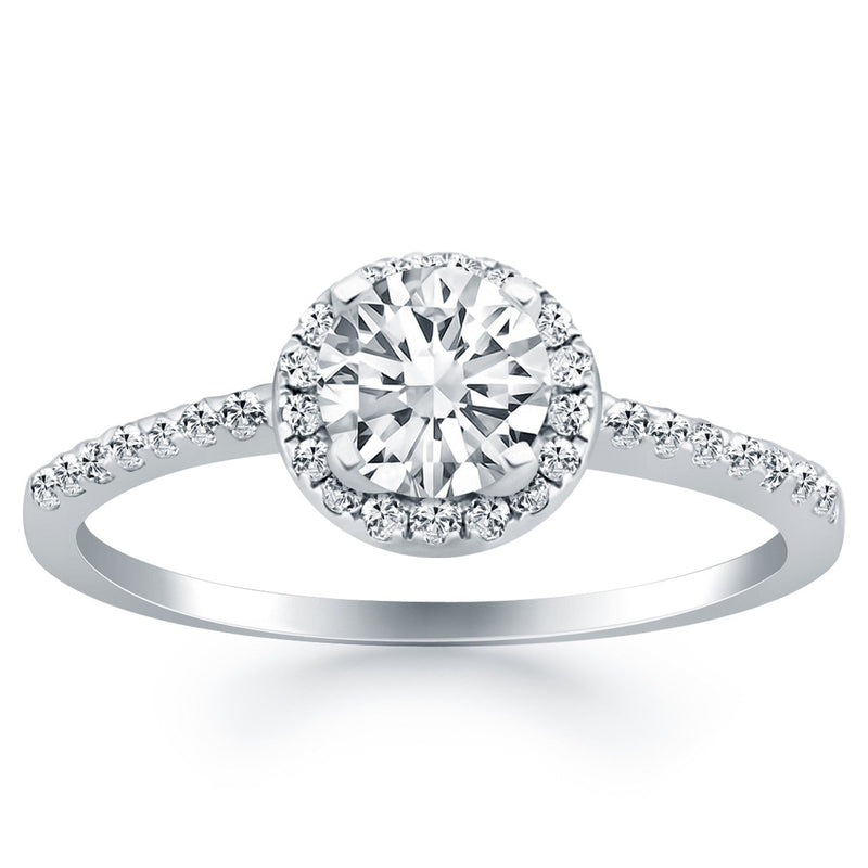 Bids.com 14k White Gold Diamond Halo Collar Engagement Ring Rings White Smoke 4 / White Gold,4.5 / White Gold,5 / White Gold,5.5 / White Gold,6 / White Gold,6.5 / White Gold,7 / White Gold,7.5 / White Gold,8 / White Gold,8.5 / White Gold,9 / White Gold