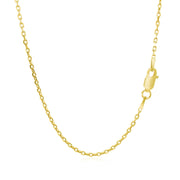 Bids.com 14k Yellow Gold Diamond Cut Cable Link Chain (1.50 mm) Necklaces White Smoke 16 / Yellow Gold,18 / Yellow Gold,20 / Yellow Gold,22 / Yellow Gold,24 / Yellow Gold,30 / Yellow Gold,26 / Yellow Gold