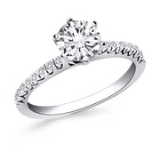 Bids.com 14k White Gold Engagement Ring with Fishtail Diamond Accents Rings White Smoke 4 / White Gold,4.5 / White Gold,5 / White Gold,5.5 / White Gold,6 / White Gold,6.5 / White Gold,7 / White Gold,7.5 / White Gold,8 / White Gold,8.5 / White Gold,9 / White Gold