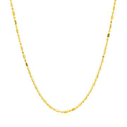 Bids.com 14k Yellow Gold Diamond-Cut Alternating Bead Chain 1.2mm Necklaces White Smoke 16 / Yellow Gold,18 / Yellow Gold,20 / Yellow Gold,One / Yellow Gold