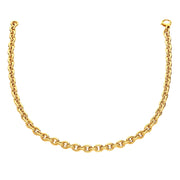 Bids.com 14k Yellow Gold Polished Cable Link Necklace Necklaces White Smoke 18 / Yellow Gold