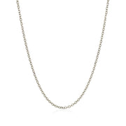 Bids.com 14k White Gold Diamond Cut Cable Link Chain 1.5mm Necklaces White Smoke 16 / White Gold,18 / White Gold,20 / White Gold,22 / White Gold,24 / White Gold,One / White Gold