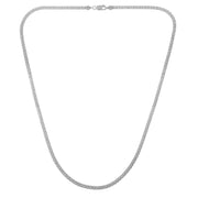 Bids.com Ice Barrel Chain in 14k White Gold (3.10 mm) Necklaces White Smoke 16 / White Gold,18 / White Gold,20 / White Gold,22 / White Gold,24 / White Gold