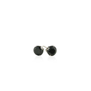 Bids.com 14k White Gold Stud Earrings with Black Faceted Cubic Zirconia(6mm) Earrings White Smoke White Gold