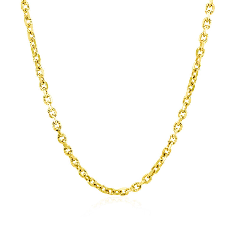 Bids.com 2.3mm 14k Yellow Gold Diamond Cut Cable Link Chain Necklaces White Smoke 16 / Yellow Gold,18 / Yellow Gold,20 / Yellow Gold,22 / Yellow Gold,24 / Yellow Gold,30 / Yellow Gold,One / Yellow Gold