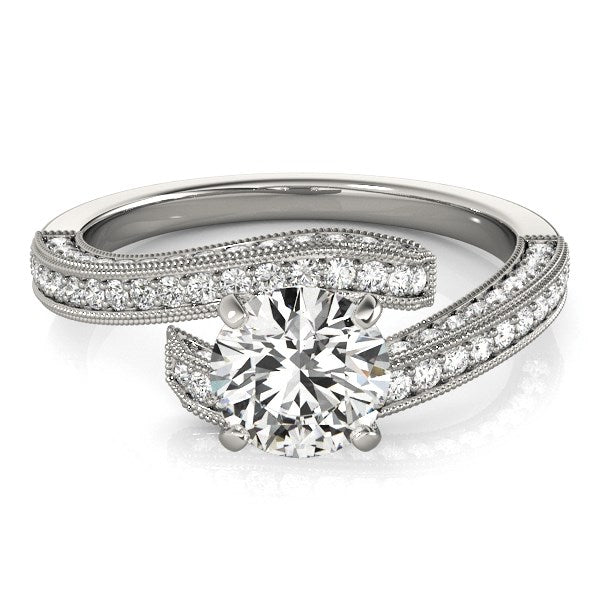 Bids.com 14k White Gold Round Diamond Bypass Style Engagement Ring (1 1/2 cttw) Rings White Smoke 3 / White Gold,3.5 / White Gold,4 / White Gold,4.5 / White Gold,5 / White Gold,5.5 / White Gold,6 / White Gold,6.5 / White Gold,7 / White Gold,7.5 / White Gold,8 / White Gold,8.5 / White Gold,9 / White Gold