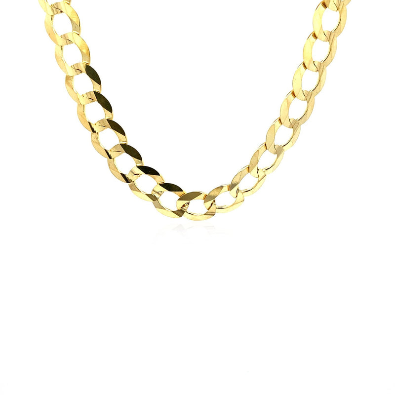 Bids.com 8.2mm 14k Yellow Gold Solid Curb Chain Necklaces White Smoke 20 / Yellow Gold,22 / Yellow Gold,24 / Yellow Gold,One / Yellow Gold