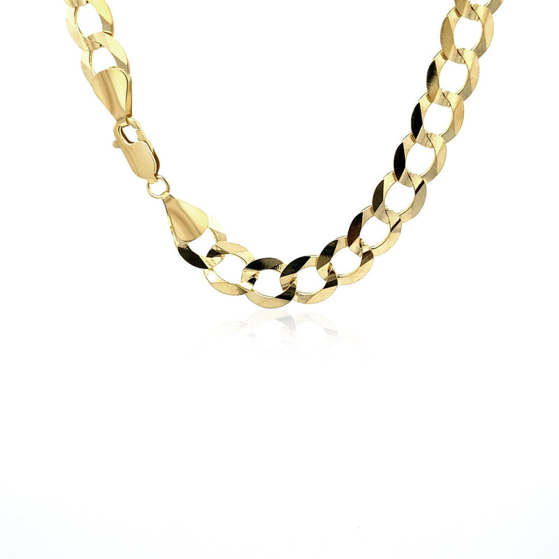 Bids.com 8.2mm 14k Yellow Gold Solid Curb Chain Necklaces White Smoke 20 / Yellow Gold,22 / Yellow Gold,24 / Yellow Gold,One / Yellow Gold