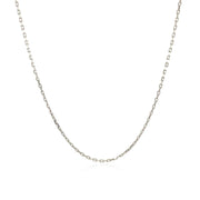Bids.com Sterling Silver Rhodium Plated Cable Chain 1.1mm Necklaces White Smoke 16 / Sterling Silver,18 / Sterling Silver,20 / Sterling Silver,24 / Sterling Silver,30 / Sterling Silver