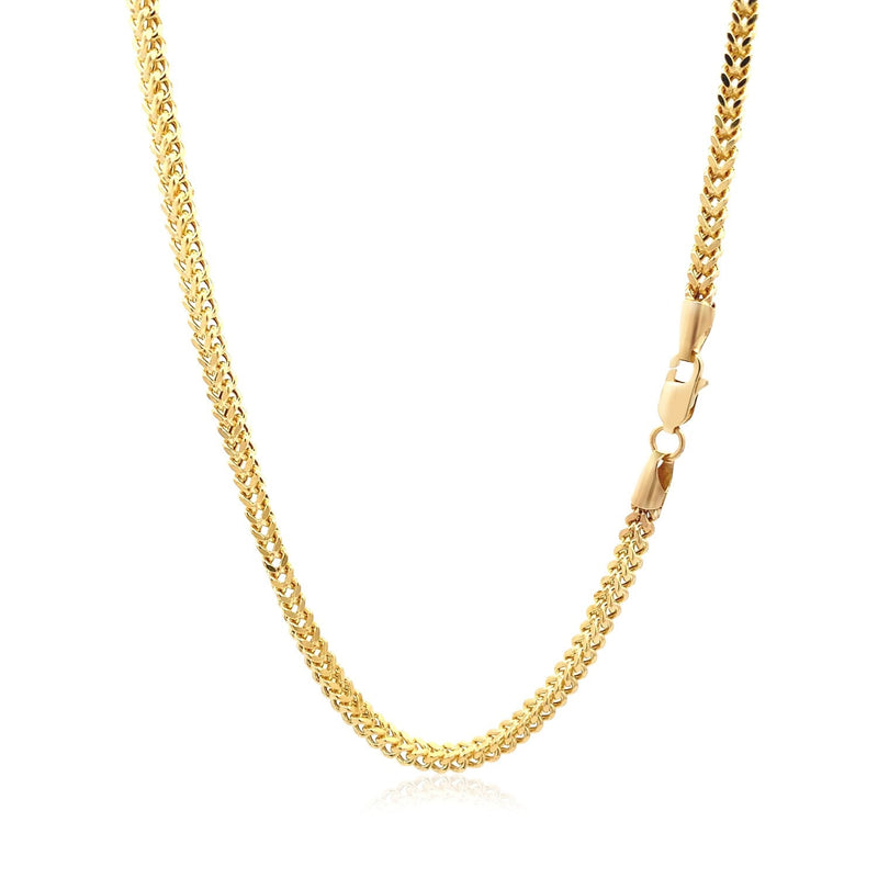 Bids.com 14k Yellow Gold Light Weight Wheat Chain (3.20 mm) Necklaces White Smoke 18 / Yellow Gold,20 / Yellow Gold,24 / Yellow Gold,26 / Yellow Gold