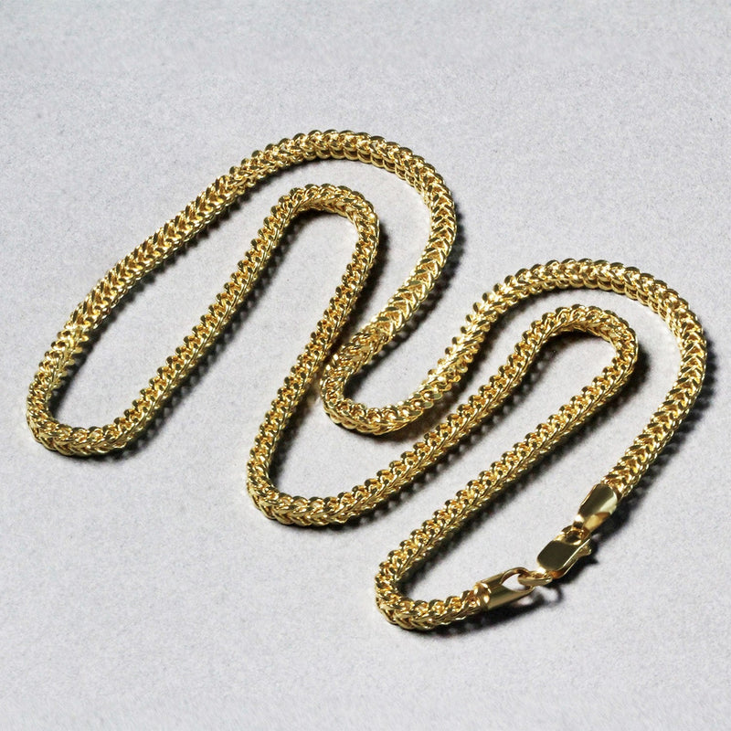 Bids.com 14k Yellow Gold Light Weight Wheat Chain (3.20 mm) Necklaces Light Gray 18 / Yellow Gold,20 / Yellow Gold,24 / Yellow Gold,26 / Yellow Gold