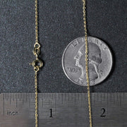 Bids.com 14k Yellow Gold Diamond Cut Cable Link Chain 1.1mm Necklaces Dark Slate Gray 13 / Yellow Gold,16 / Yellow Gold,17 / Yellow Gold,18 / Yellow Gold,20 / Yellow Gold,24 / Yellow Gold,One / Yellow Gold