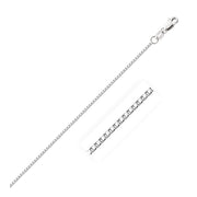 Bids.com 14k White Gold Octagonal Box Chain (1.00 mm) Necklaces White Smoke 16 / White Gold,18 / White Gold,20 / White Gold,24 / White Gold,26 / White Gold
