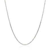 Bids.com 14k White Gold Octagonal Box Chain (1.00 mm) Necklaces White Smoke 16 / White Gold,18 / White Gold,20 / White Gold,24 / White Gold,26 / White Gold
