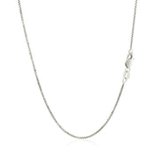 Bids.com 14k White Gold Octagonal Box Chain (1.00 mm) Necklaces White Smoke 16 / White Gold,18 / White Gold,20 / White Gold,24 / White Gold,26 / White Gold