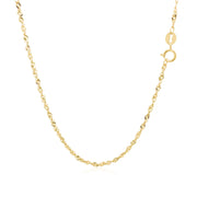 Bids.com 14k Yellow Gold Singapore Chain 1.5mm Necklaces White Smoke 16 / Yellow Gold,18 / Yellow Gold,20 / Yellow Gold,24 / Yellow Gold