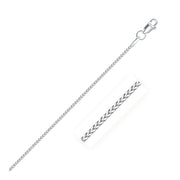 Bids.com 14k White Gold Franco Chain 0.9mm Necklaces White Smoke 16 / White Gold,18 / White Gold,20 / White Gold,One / White Gold